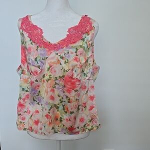 Bay Studio Multicolor Floral Lace Blouse